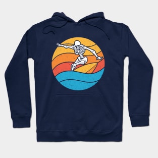 Summer Skeleton Surfing Hoodie